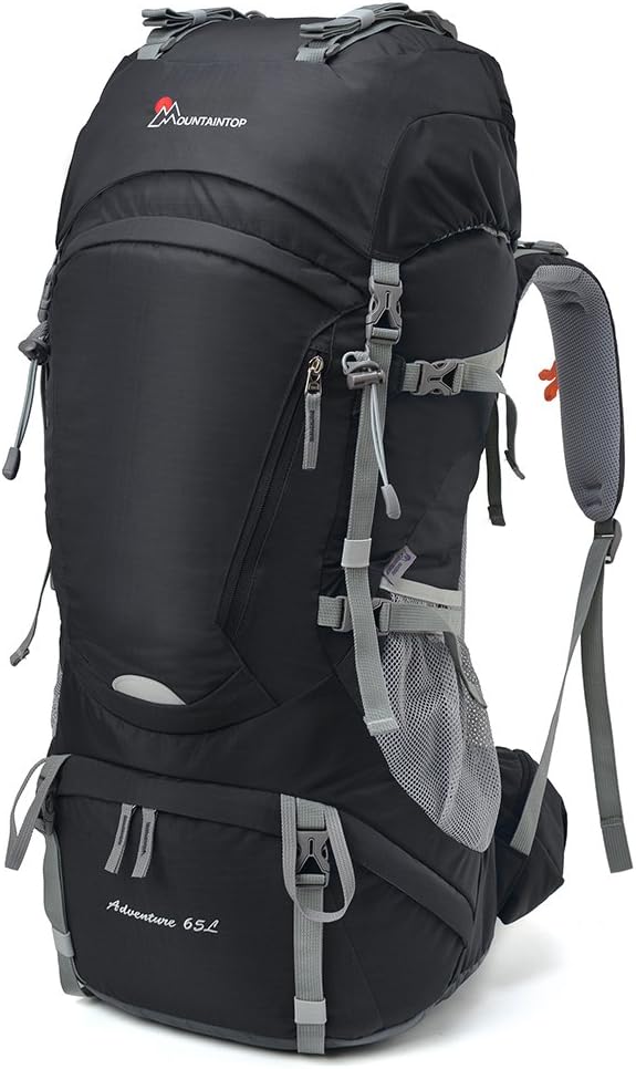 MOUNTAINTOP Mochila De Trekking De 60 Litros Gran Capacidad, Mochila De Senderismo Para Hombre Mujer, Mochilas De Montaña Multifuncional Para Escalada Acampadas Viaje
