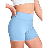 Somaibo Girls Dance Shorts Kids Bike Gymnastic Volleyball Cartwheel High Waisted Short for Youth