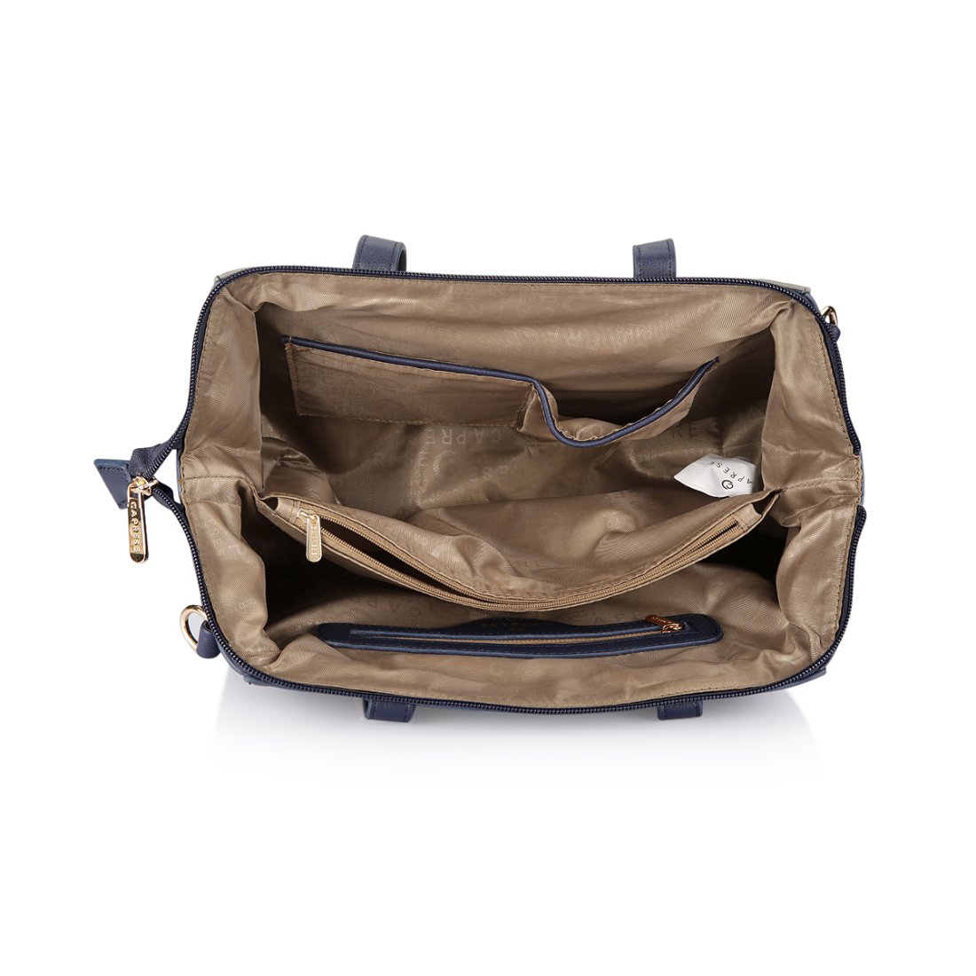 caprese shirine women's satchel (navy, grey and red) ()