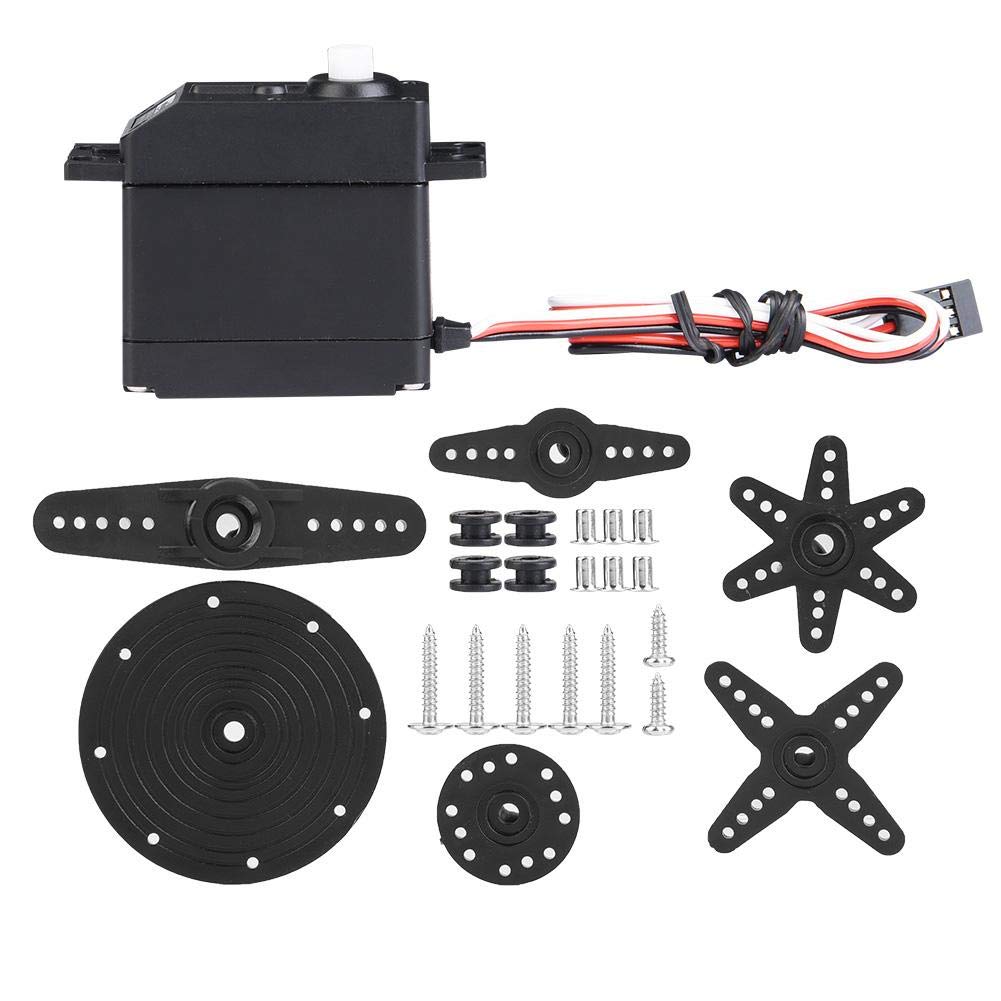 RC Robot Servo, SM-S4306R 360-degree Continuous Rotation Servo for Remote Control Robot Part Accessory
