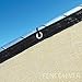 Fence4ever 5'x50' 5ft Tall 3rd Gen Tan Fence Privacy Screen Windscreen Shade Cover Mesh Fabric (Aluminum Grommets) Home, Court, or Construction