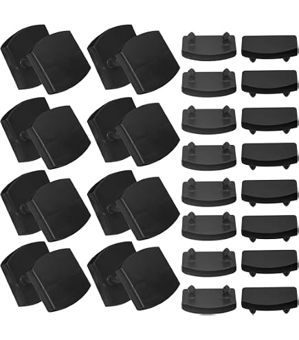 Lot De 6 Supports De Lattes De Lit En Plastique Noir - 65 Mm De Large, Pièces De Rechange Pour Lits Superposés, Métal, Bois, Cuir