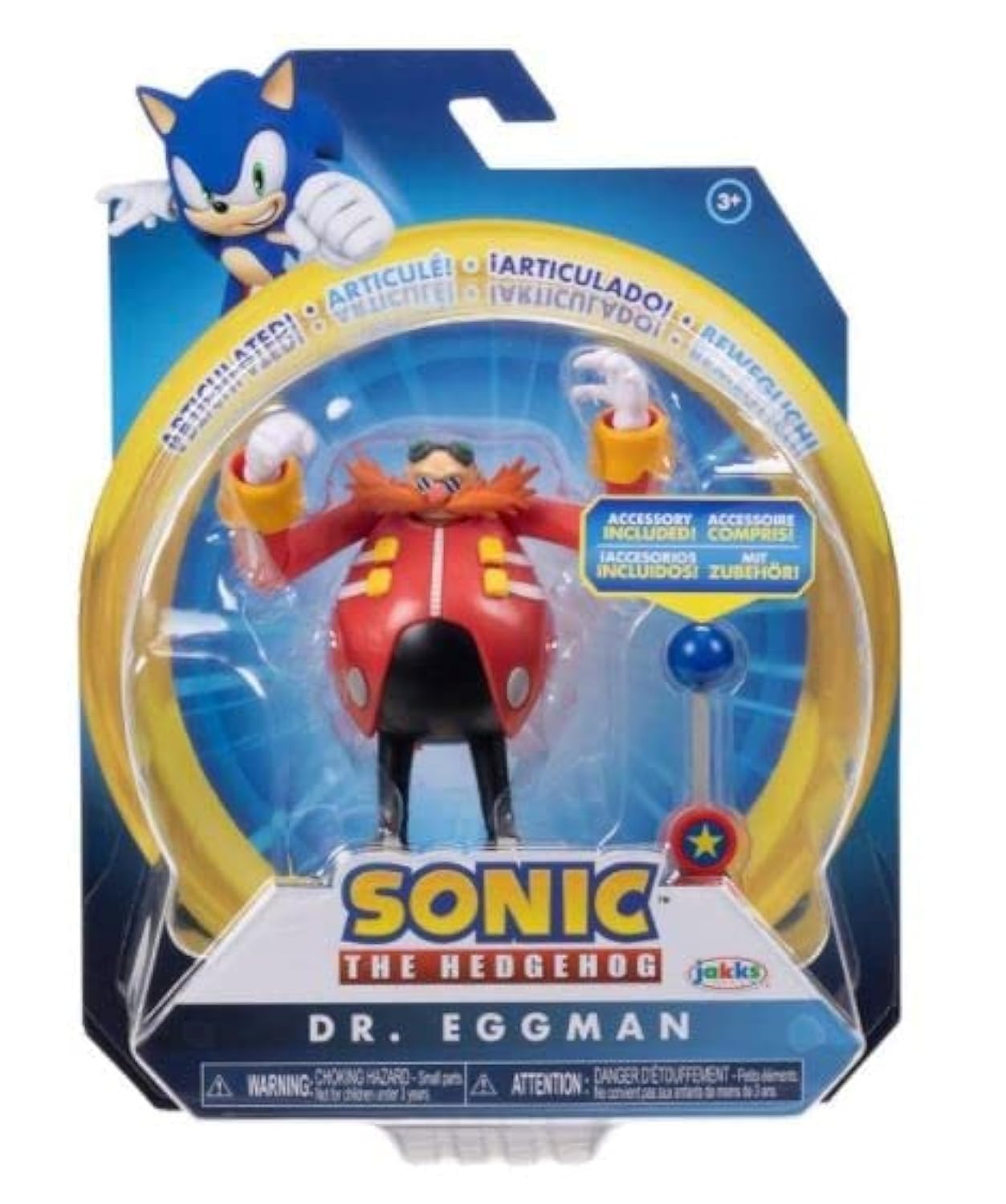 Sonic The Hedgehog 4" Articulated Action Figure Collection (Choose Figure) (Dr, Eggman) — image 1