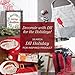 DII Buffalo Check Kitchen Collection, Classic Farmhouse Kitchen Set, Oven Mitt, Red & Black, 2 Piece