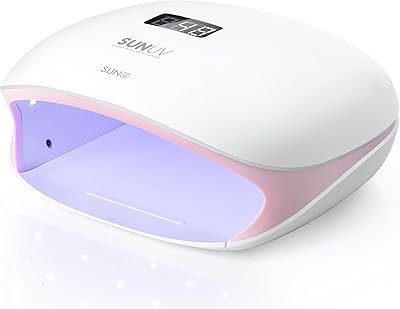 SUNUV UV LED Lampe für Gelnägel LED Nageltrockner mit 4 Timer LCD Anzeige Infrarot Sensor und doppelte Geschwindigkeit Härten Rose