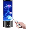 Frxvuc Jellyfish Lamp, Jelly Fish Light Lamp with 16 Color Changing Light Effects, with 4 Jelly Fish Remote Control Live Jellyfish Aquarium Lamp