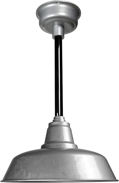 Cocoweb 16 Goodyear Led Pendant Barn Light In Galvanized Silver