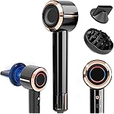 CINOSTAR Hair Dryer, Fast Drying Blow Dryer with Diffuser, with 110, 000RPM Brushless Motor&Ionic Technology No Heat Damage, Lightweight for Women and Travel, Low Noise, Black & Yellow Gold