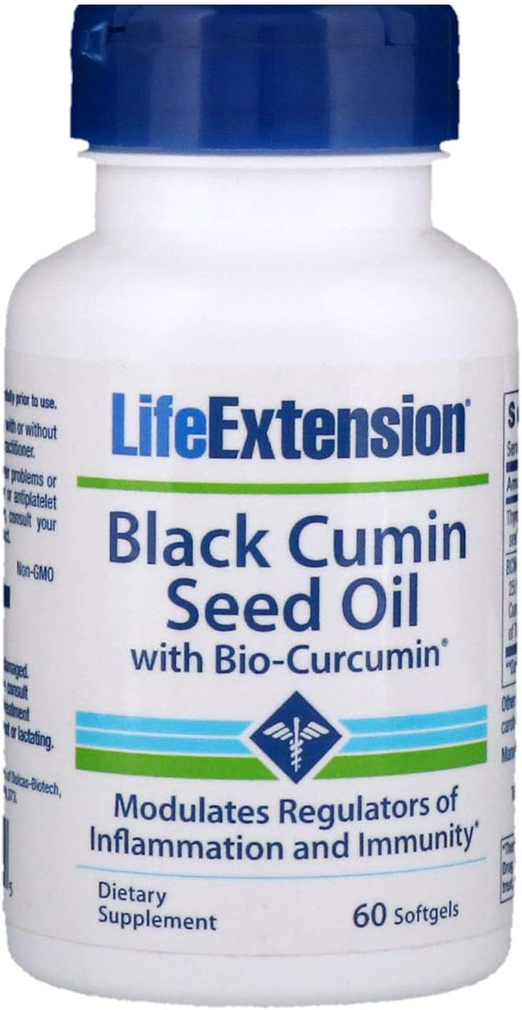 Black Cumin Seed Oil with Bio-Curcumin 60 softgels-Pack-3