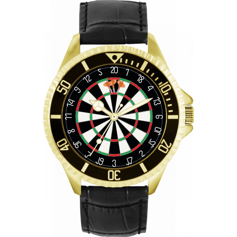 Toff London Mens Orange Dartboard 180 Watch