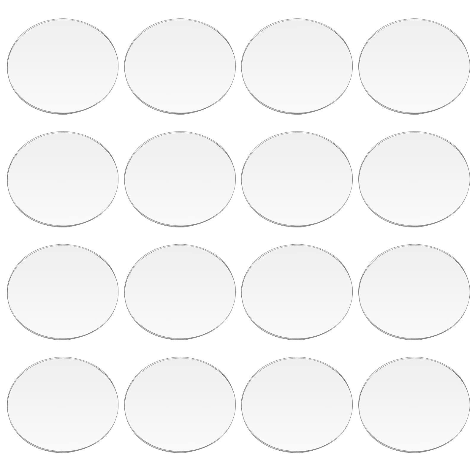 FINGERINSPIRE 30 Pcs Clear Circles Acrylic Sheet 50mm Circular Miniature Bases Blanks Acrylic Disc Flat Round Acrylic Base for Miniatures Wargame Halloween Christmas Craft Keychain — image 1
