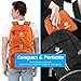 wirarpa Foldable Durable Travel Hiking Backpack 35L Ultra Lightweight Packable Carry On Daypack Unisex for Camping/Outdoor Sports Orange