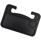 Zone Tech Car Laptop and Food Steering Wheel Tray (Black)