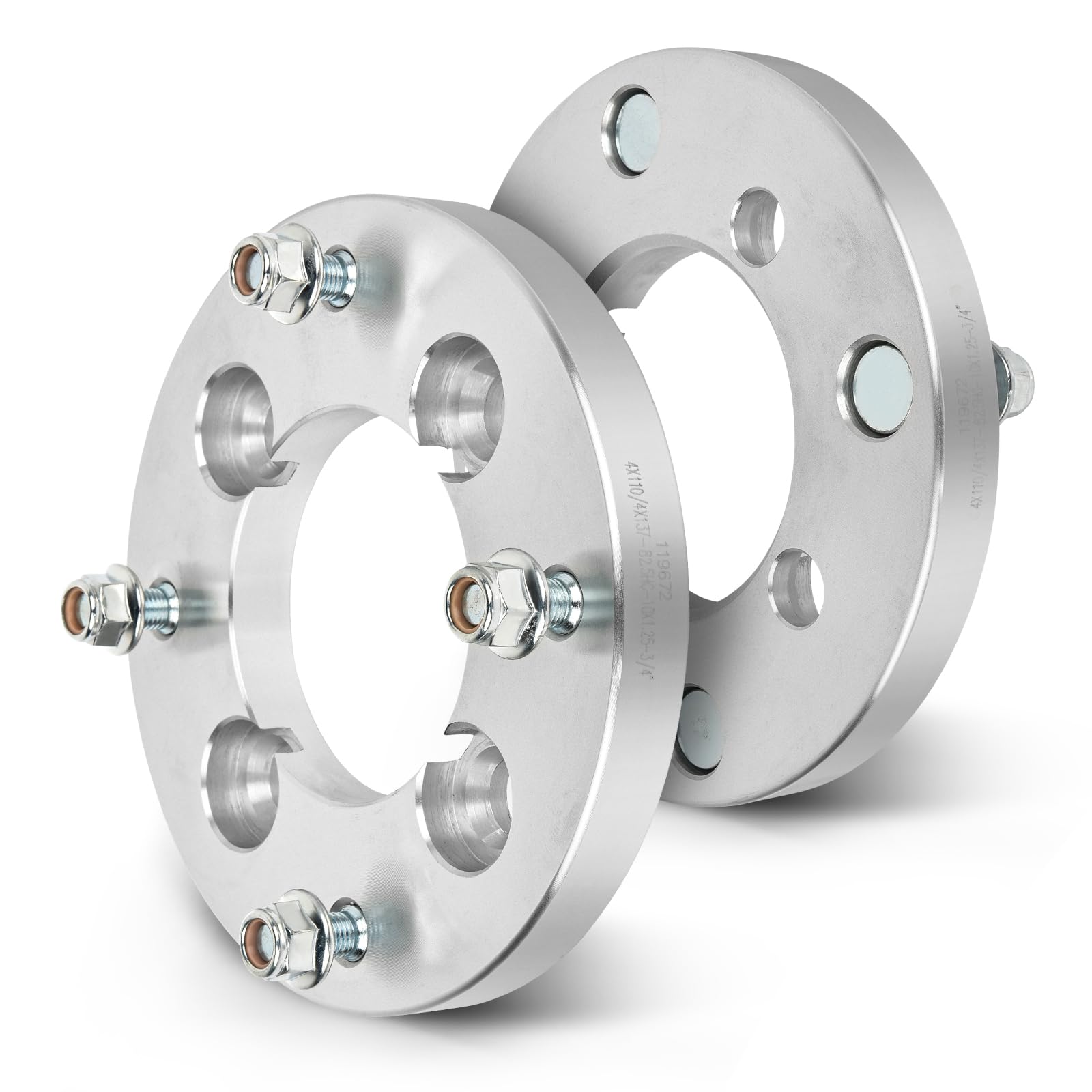 Photo 1 of SCITOO 2Pcs Wheel Adapters 0.75 inch 4x110 to 4x137 Bore 74mm Studs 10x1.25 4 Lug Wheel Spacers Adapters Fit for for Honda ATC250R TRX300 FourTrax TRX300FW FourTrax 4x4