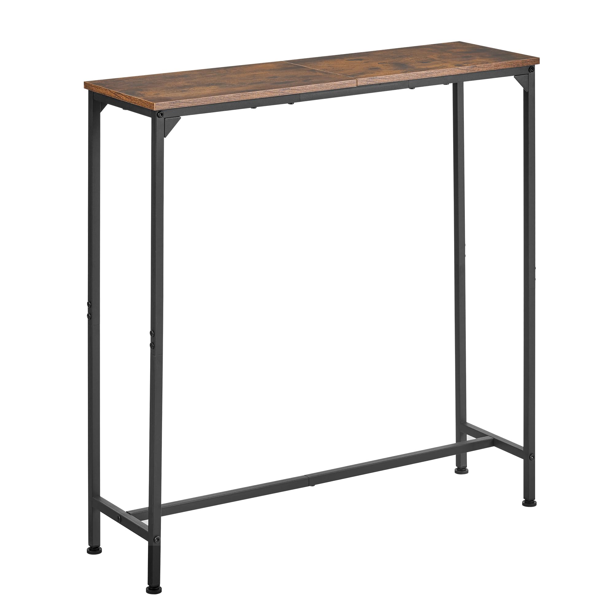 Photo 1 of DALEMHOME Console Table, Narrow Entryway Table, Thin Sofa Table, Behind Couch Table,for Hallway, Bedroom, Living Room, Foyer, 9.4 x 31.5 x 31.5 Inches, Rustic Brown