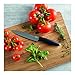 Kuhn Rikon 5.25-Inch Colori Titanium Serrated Utility Knife, Black/Silver