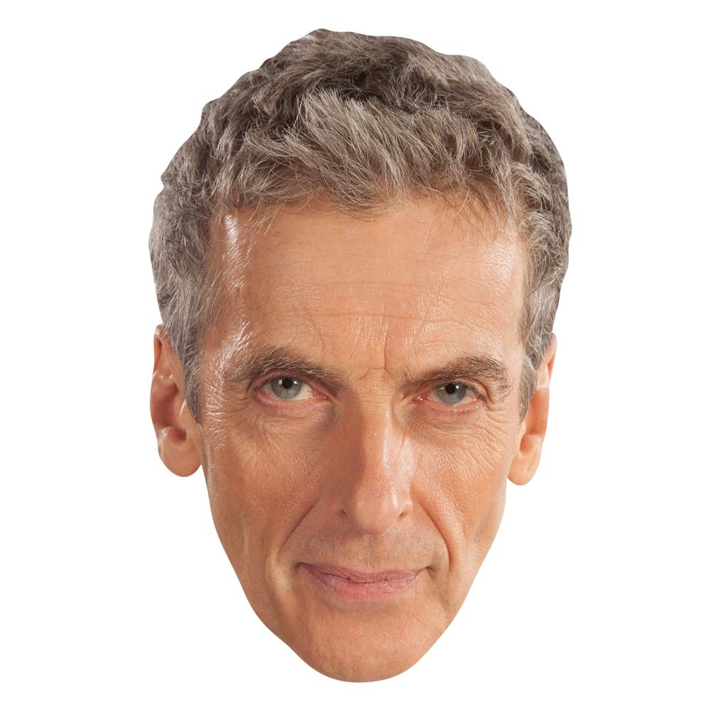 Star Cutouts SM189 Doctor Who Peter Capaldi Twelfth Doctor Cardboard Face Mask – Sci-Fi Costume Fancy Dress — image 1