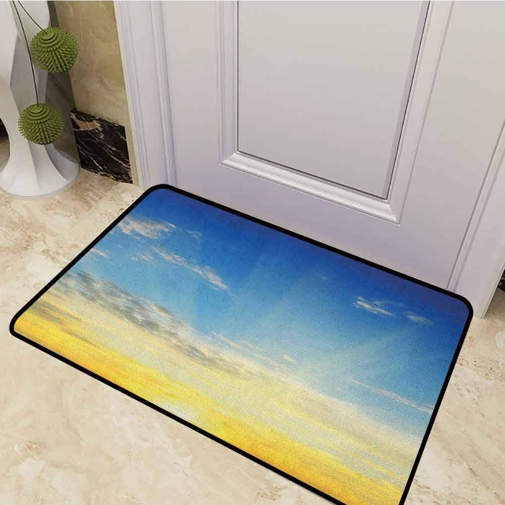 Doormats Sun Rays Above the Horizon Sunset Clouds