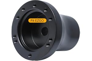 MOSNAI EZGO Steering Wheel Adapter Golf Cart Steering Wheel Adapter for EZGO TXT and EZGO RXV Golf Carts Mounting Adapter(Black)