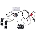 Kids Ride On Car 12V DIY Modified Harness Complete Set of Remote Control Circuit Borad Wires Switch Gearbox with Motors, Children Electric Ride On Car Accessories