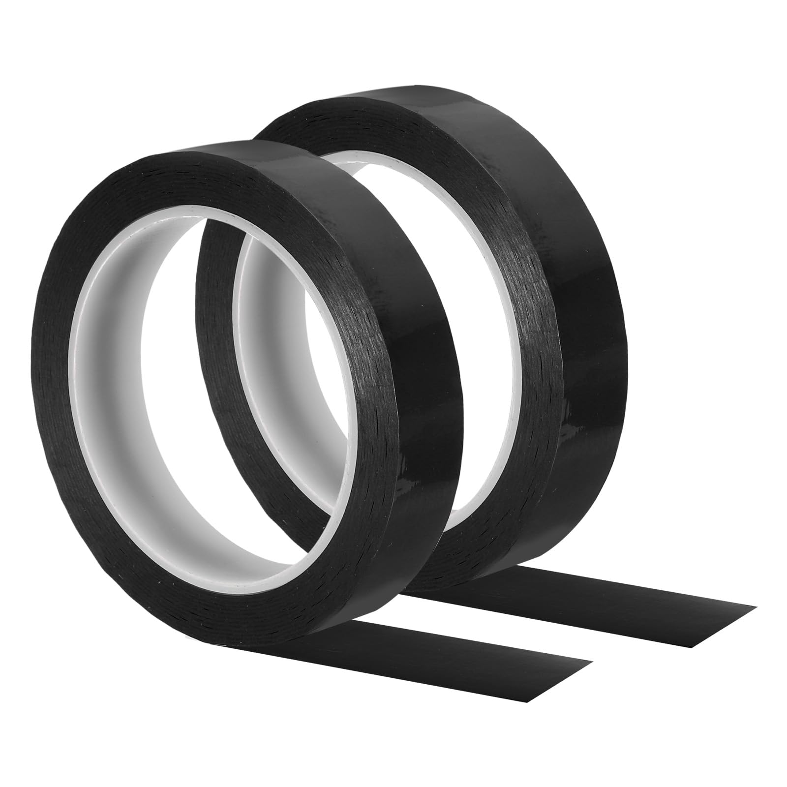 PATIKIL Whiteboard Tape 20mm 4/5", 2 Pack Thin Dry Erase Tape for Graphic Chart Marking DIY Art, Black