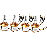 Hobbymall A2212 1000KV Brushless Motors 13T High Power Brushless Outrunner Motor for RC Aircraft Multi-Copter Quadcopter Dron