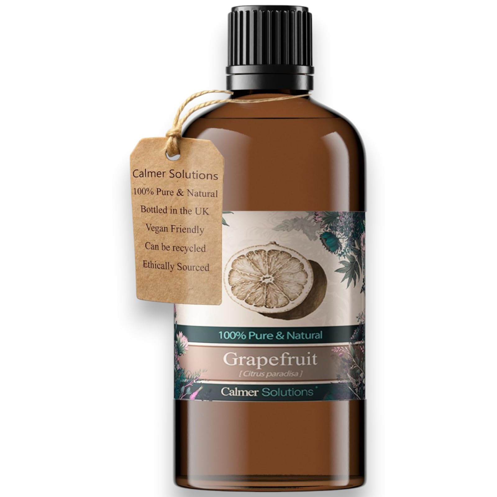 Grapefruit 100% Pure Essential Aromatherapy Oil 100ml - Premium Oil for Aromatherapy, Diffusers, Baths & Massages - Ideal Oil with Long Lasting Fragrance