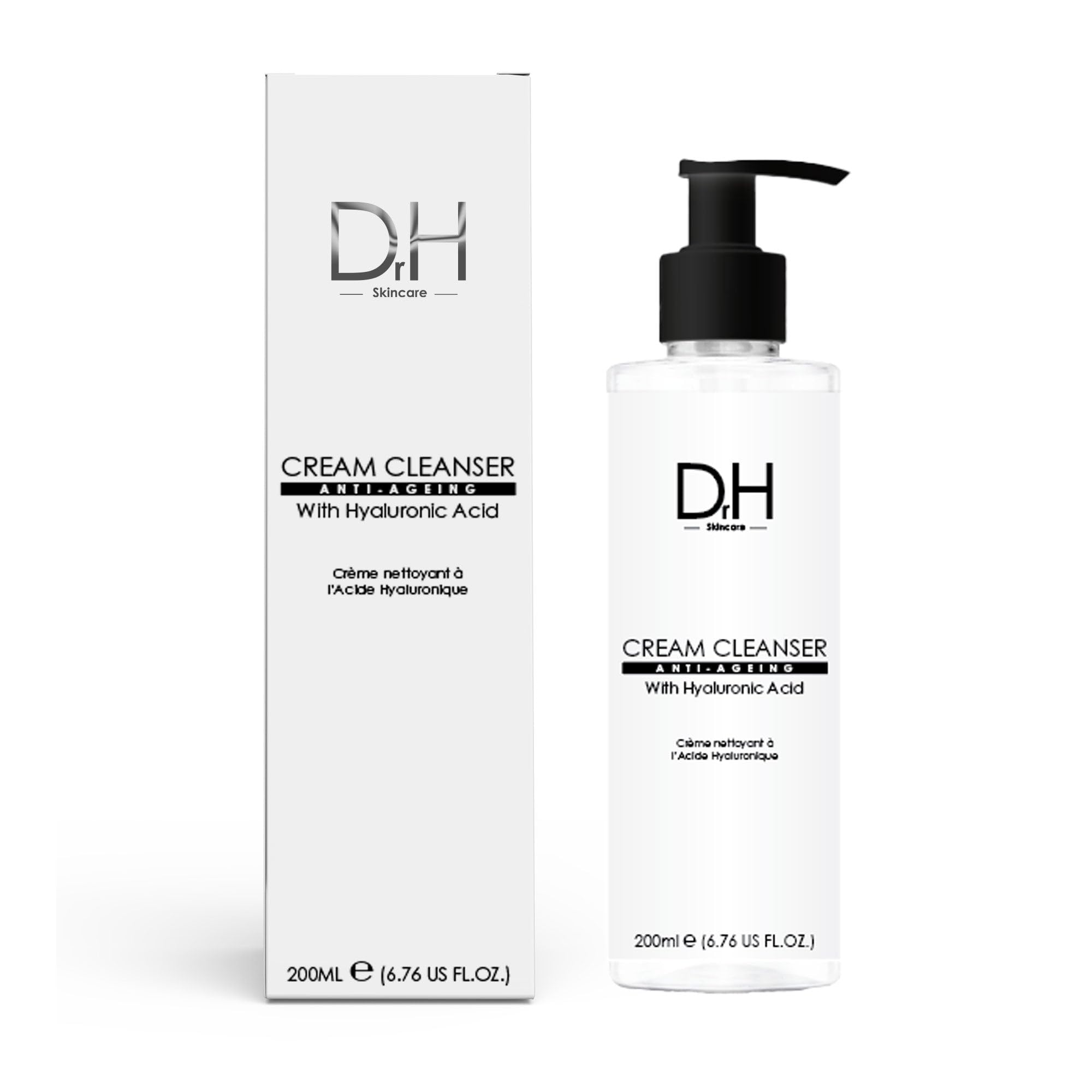 Dr H Hyaluronic Acid Refining Cleanser 200ml – Hydrating & Refreshing Facial Cleanser with Moisturizing Hyaluronic Acid, Gently Removes Impurities, Suitable for All Skin Types