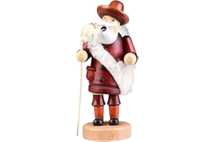 PIONEER-EFFORT Wooden Incense Smoker Figurine 7.5 Inch - Handcrafted Shepherds Design, Unique Holiday Decoration, Perfect for Christmas, Festive Home Décor,and Seasonal Gifts