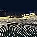 DOCHEER LED Net Mesh String Fairy Light Warm White, 9.8ft x 6.6ft 204 LEDs 8 Modes, LED Indoor Outdoor String Lights Waterproof Wedding Party Garden Room Christmas Holiday Decorative Light