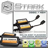 PAIR LED Conversion Kit Headlight Canbus Error Free Anti Flickering Resistor Decoder - 9006 HB4