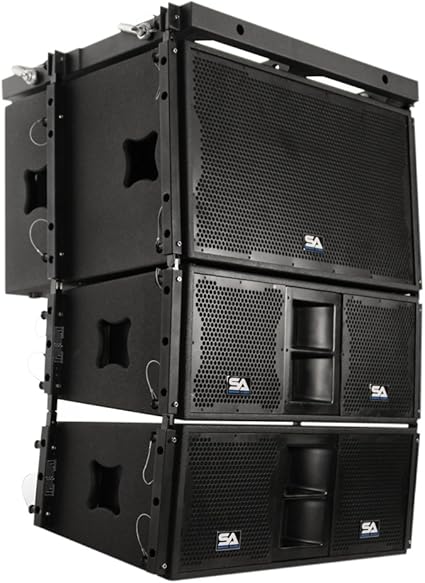 Amazon Com Seismic Audio Sala 215s Pkg1 Premium Line Array Package 2x15 Subwoofer Pair Of 2x10 Speakers And Mounting Frame Pa Dj Live Sound Band Musical Instruments