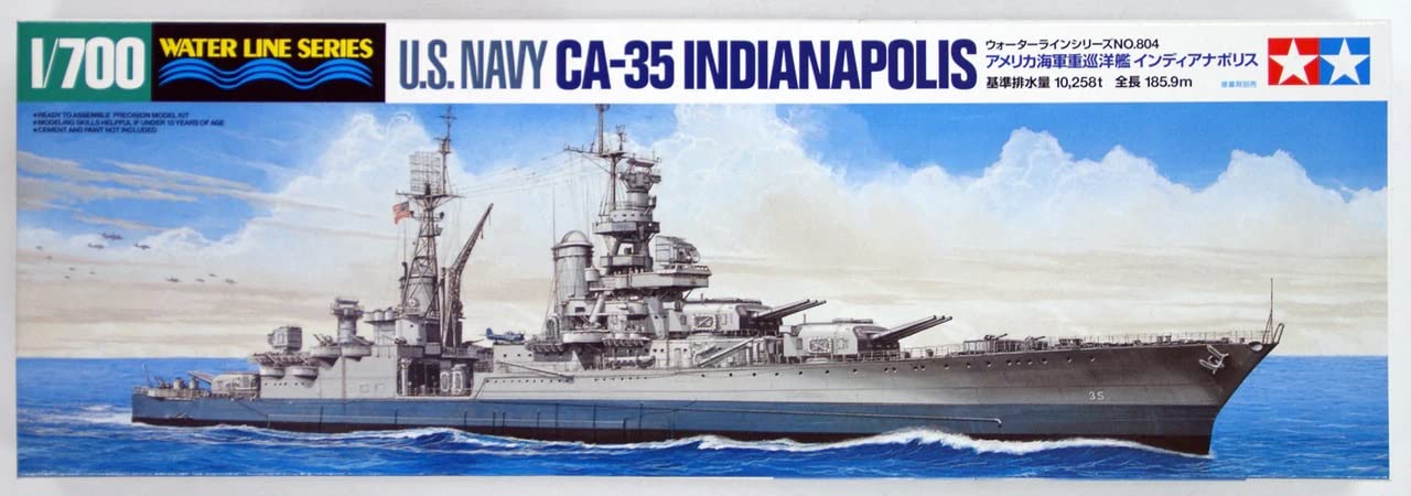 Tamiya 31804 Model Building Boat Battle USS Indianapolis