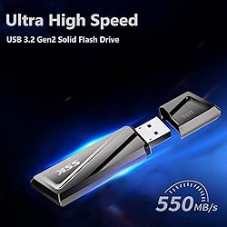 SSK 256GB USB SSD Solid State Flash Drive 550MB/s