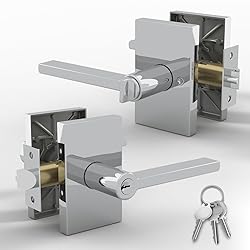 Mega Handles Glamor Entry Lever & Lock Door Handle