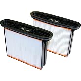 Starmix Replacement HEPA Filters (2pcs) - For All Starmix Dust Extractor Models - Advanced Polyester Hard Plastic Filter Cassettes for all Dry, Damp, Wet Applications, 468488 (Made in Germany)