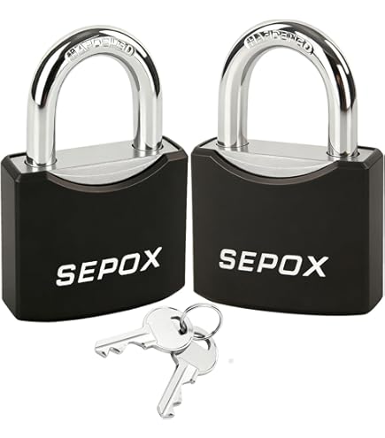 2Set Mini Padlocks Set Luggage Locks with 2 Keys Waterproof Safely