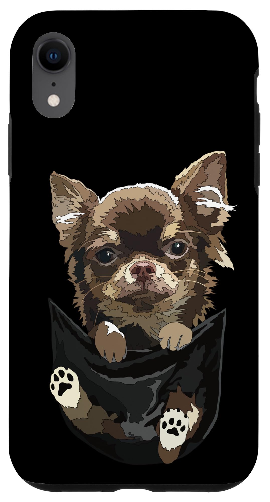 iPhone XR Chihuahua In Pocket Chihuahua Puppy Long Haired Dog Lover Case