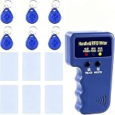 RFID 125KHz Reader Writer for T5577 EM4305 with Cards and Keychains | 125KHz RFID Reader Writer; Supports T5577 &amp; EM4305; Includes 6 Blank Cards and 6 Writable T5577 Keychains