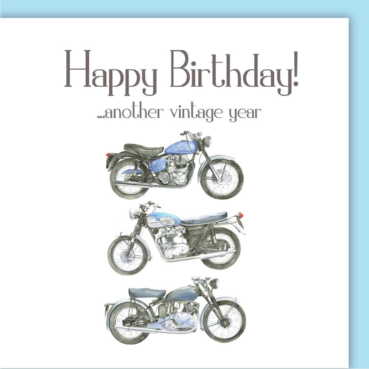Motorbike Motorcycle Vintage Birthday Card: Amazon.co.uk: Office Products