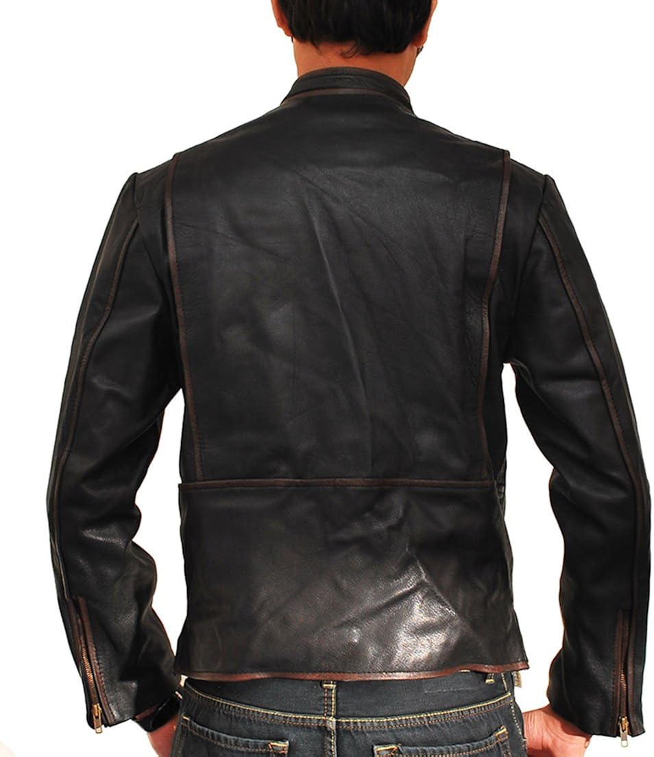 Men Sam Flynn Tron Legacy Black Leather 