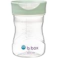 b.box Toddler Training Cup: Free Flow Opening, Great Transition from Sippy to Big Kid Cup. BPA Free, Dishwasher safe. Ages 12+ months (Sage, 8oz)