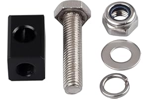 YDLMT Motorcycle 3/4" Black Headlight Mount Block Bracket for Harley Dyna Touring Sportster Softail