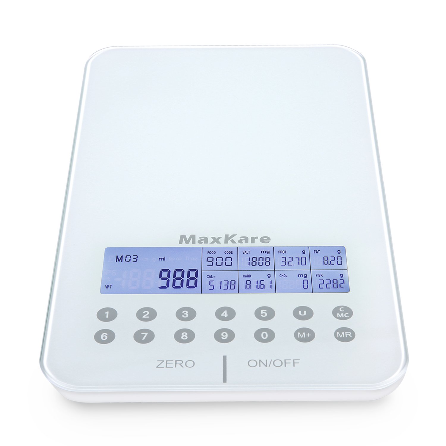 Buy MaxKare Digital tion Food Scale with Tempered Glass and Portions