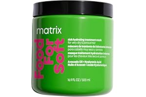 MATRIX Food For Soft Rich Hydrating Mask – For Dry & Brittle Hair, Adds Shine & Softness, With Avocado Oil & Hyaluronic Acid, Replenishes Moisture
