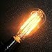 Vintage Edison Bulb (Pack of 6) - Squirrel Cage Filament Lamp - Dimmable, E26 260 Lumens, ST64 - Teardrop Top, Antique Incandescent Clear Glass Light, For Chandeliers Wall Sconces Pendant Lighting