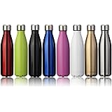 KING DO WAY 17oz Double Wall Vacuum Insulated Stainless Steel Water Bottle Perfect for Outdoor Sports Camping Hiking Cycling, with a Cleaning Brush for Free Gift