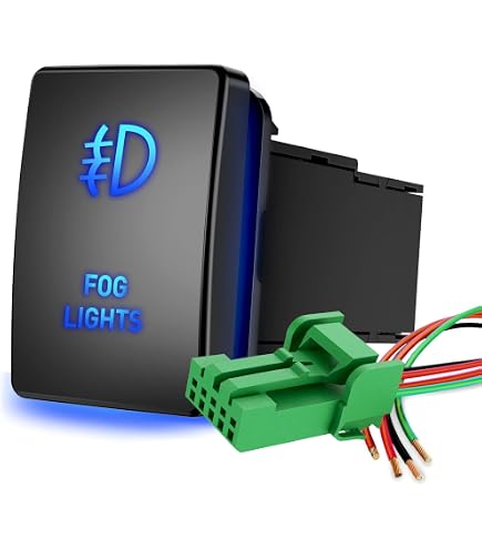 Blue LED Push Button Switch For Toyota Trucks & SUVs - Control Fog Lights, Light Bars, DRL 4 thumbnail image