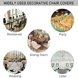 HZDHCLH Chair Covers Slipcovers 6 Pieces Stretch Removable Washable Dining view 7
