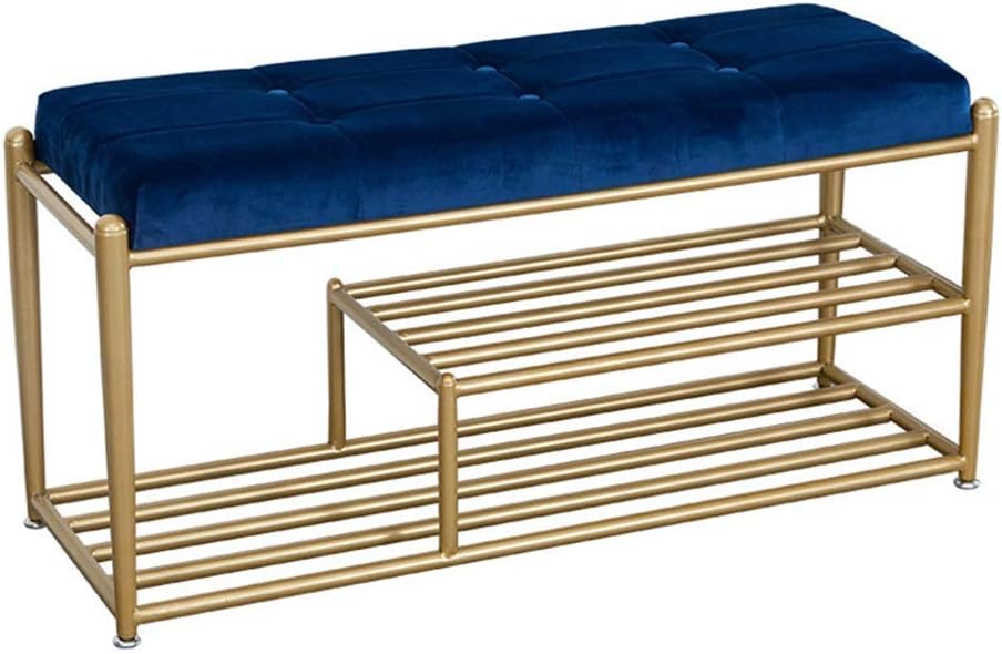 TTZY Tapizados copetudo Largos Asientos de Banco con Marco de Metal